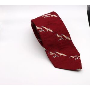 Vintage Superba 100% Dacron Polyester Bird Print Tie 4” Wide